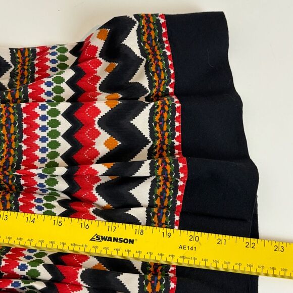 Anthropologie Fei A-line Pleated Printed Skirt 4 - Picture 7 of 8